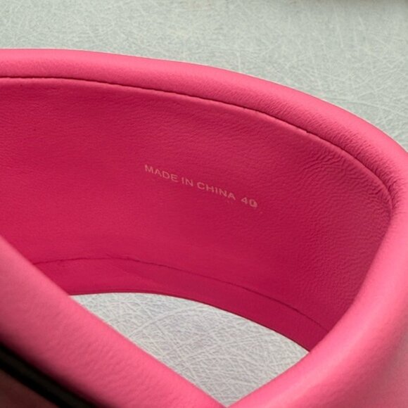 🆕 MARC JACOBS 🧿 NWOB The Snapshot Slide, Bow Pink - Sz 40 US 10 - Picture 14 of 15